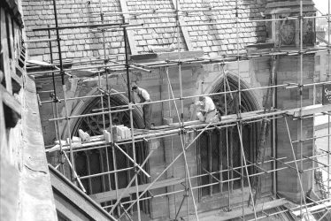 Leamington Spa.  All Saint's Church, repairs
