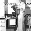 Leamington Spa.  Flavel's domestic wall mounted cooker