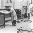 Leamington Spa.  Flavel's, John Stickley in toolroom
