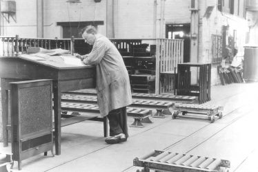 Leamington Spa.  Flavel's, John Stickley in toolroom