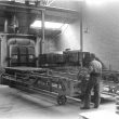 Leamington Spa.  Flavel's, furnace loader