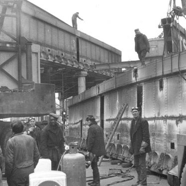 Leamington Spa.  Demolition of railway bridges