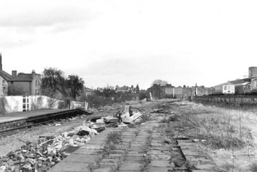 Leamington Spa.  Demolition of Avenue Road Railway Station.