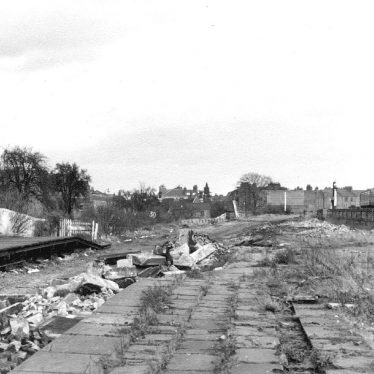 Leamington Spa.  Demolition of Avenue Road Railway Station.