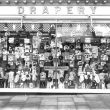 Leamington Spa.  Woodward's drapery shop window