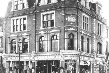Leamington Spa.  Woodward's shop front