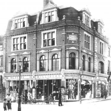 Leamington Spa.  Woodward's shop front