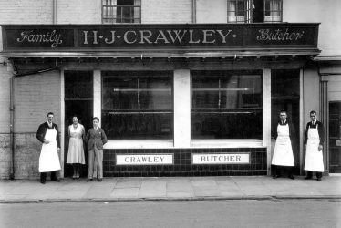 Leamington Spa.  H.J. Crawley, butcher