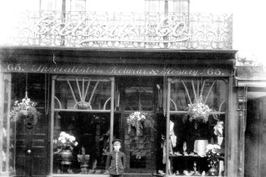 Leamington Spa.  Shop Front of Galloway & Co.