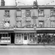 Leamington Spa.  Warwick Street, decorated shops