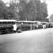 Stratford upon Avon.  Railway Station, motors coaches