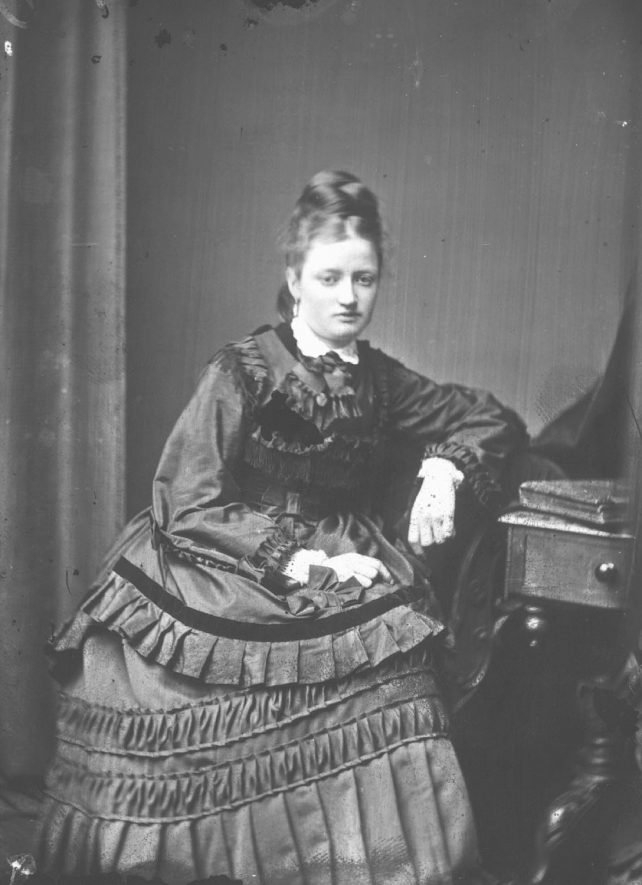 Portrait of a woman with the surname Dawkes.  1874 |  IMAGE LOCATION: (Warwickshire County Record Office) PEOPLE IN PHOTO: Dawkes as a surname