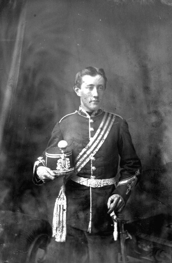 Portrait of a soldier  with the surname Morris.  1874 |  IMAGE LOCATION: (Warwickshire County Record Office) PEOPLE IN PHOTO: Morris as a surname