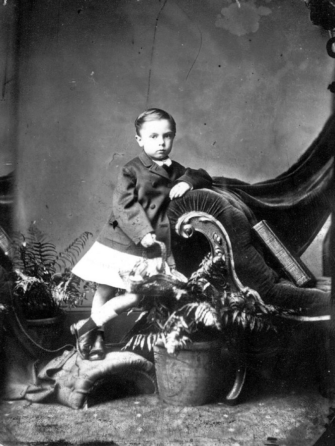 Portrait of a boy with the surname Hanbury.  1874 |  IMAGE LOCATION: (Warwickshire County Record Office) PEOPLE IN PHOTO: Hanbury as a surname