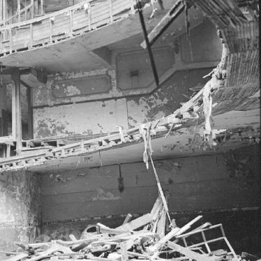 Nuneaton.  Part demolition of the Old Hippodrome Theatre