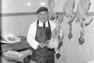 Nuneaton.  J.O. Lea's poultry and fishmongers shop