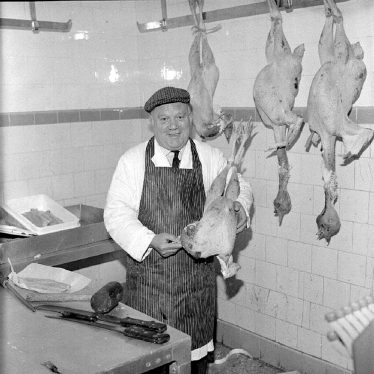 Nuneaton.  J.O. Lea's poultry and fishmongers shop