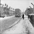 Nuneaton.  Midland Red bus in the snow