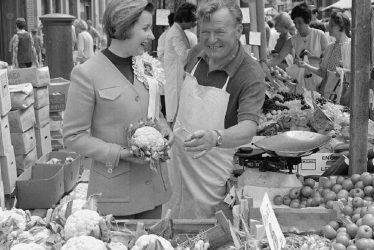 Nuneaton.  Susan Lewis Smith tours the market