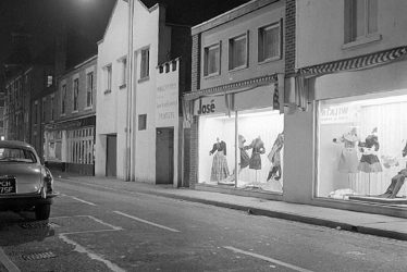 Nuneaton.  Stratford Street by night