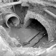 Nuneaton.  Excavations outside The Council House