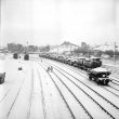 Nuneaton.  Aston Road, railway in snow