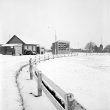 Nuneaton.  Heath End Road cricket scoreboard