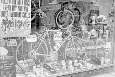 Nuneaton.  Newdegate Street, Halfords window