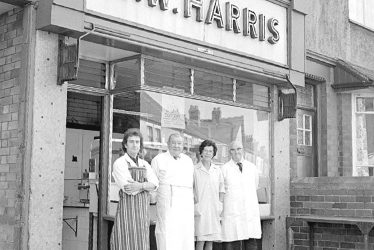 Nuneaton.  Croft Road, H.W. Harris, butchers