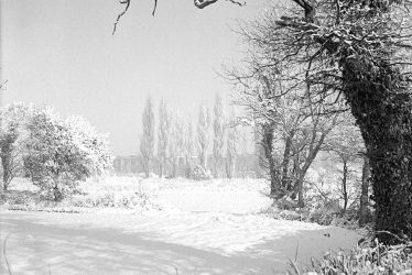 Nuneaton.  Gipsy Lane, snow scene