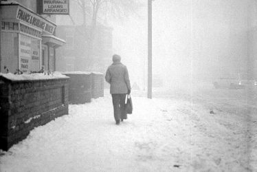 Nuneaton.  Prince's Avenue in the fog