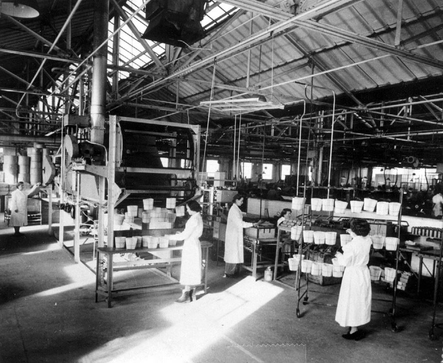 Drying and curing of Purolator paper elements at  Automotive Products.  1947 |  IMAGE LOCATION: (Leamington Library)