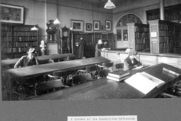 Leamington Spa.  Avenue Road Library, reference department