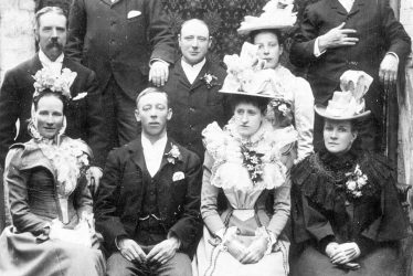 Leamington Spa.  Wedding group