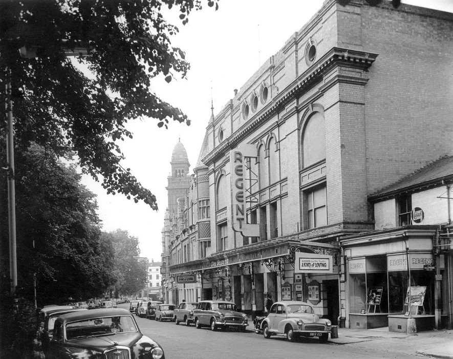 The Regent Cinema, showing 'A Kind of Loving' starring Alan Bates in the early 1960s |  IMAGE LOCATION: (Leamington Library)