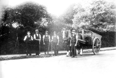 Leamington Spa.  Road repair gang