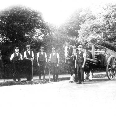 Leamington Spa.  Road repair gang