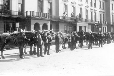 Leamington Spa.  Cart horse parade