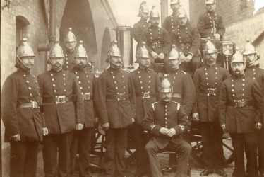 Leamington Spa.  Fire brigade group