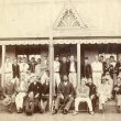 Leamington Spa.  Boys College pupils and staff