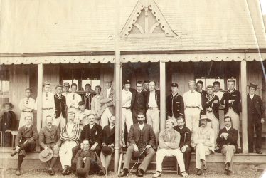 Leamington Spa.  Boys College pupils and staff