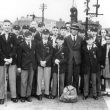Leamington Spa.  College boys at G.W.R. Railway Station