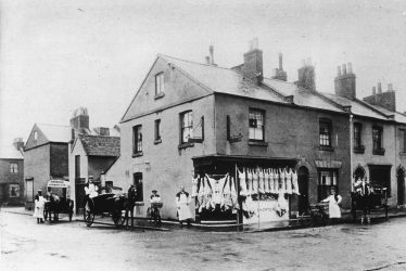 Leamington Spa.  Tavistock Street, butcher's shop