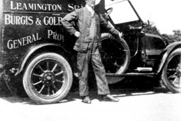 Leamington Spa.  Burgis & Colbourne's first delivery van