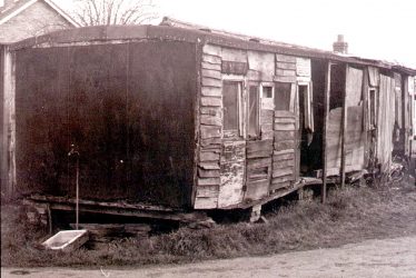 Leamington Spa.  Broad gauge railway carriage
