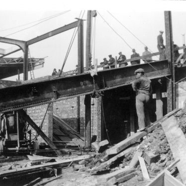 Leamington Spa.  Railway Station, demolition work