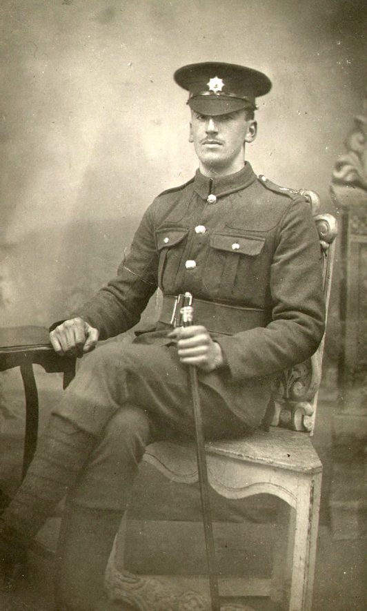 Guardsman Frank Wagstaffe  3rd Btn. Coldstream Guards, of Leamington Spa, killed 13 April 1918 at Neuf Berquin.  1915 |  IMAGE LOCATION: (Leamington Library) PEOPLE IN PHOTO: Wagstaffe, Frank, Wagstaffe as a surname