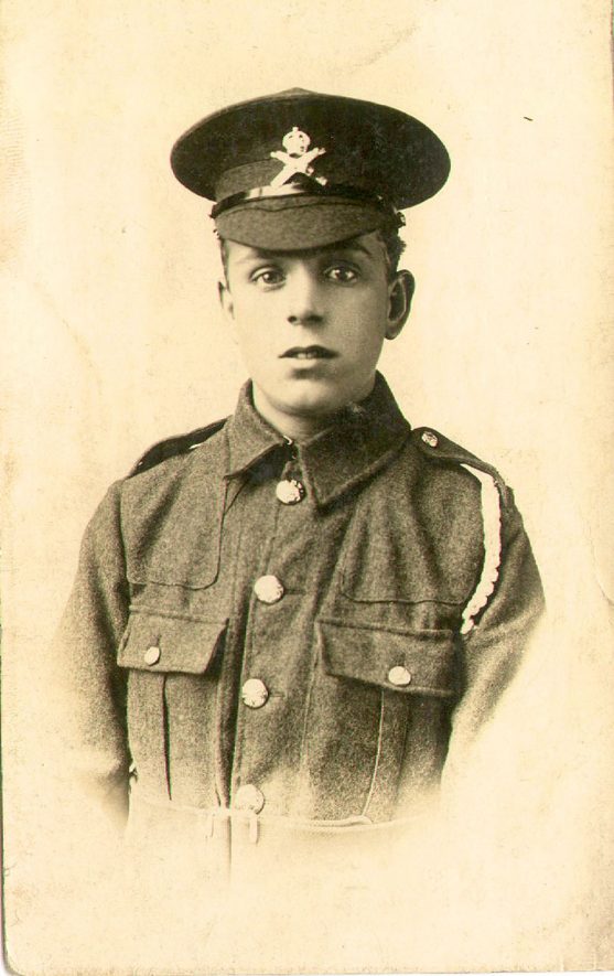 Pte Frederick Batchelor of Leamington Spa killed 3 July 1916 aged 18yrs.  1915 |  IMAGE LOCATION: (Leamington Library) PEOPLE IN PHOTO: Batchelor, Frederick, Batchelor as a surname