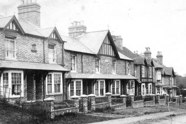 Rugby.  Bilton Hill cottages