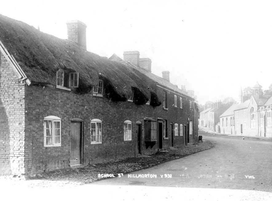 School Street cottages demolished to make way for new houses(not Manor estate) in Hillmorton. 1935[Manor estate was off Manor Road, now known as Brindley Road] |  IMAGE LOCATION: (Rugby Library)